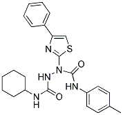 N~1~-(4-METHYLPHENYL)-1-[4-PHENYL-1,3-THIAZOL-2-YL]-N~2~-CYCLOHEXYL-1,2-HYDRAZINEDICARBOXAMIDE Struktur