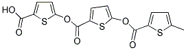 5-([(5-([(5-METHYL-2-THIENYL)CARBONYL]OXY)-2-THIENYL)CARBONYL]OXY)-2-THIOPHENECARBOXYLIC ACID Struktur