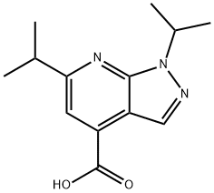 1,6-DIISOPROPYL-1H-PYRAZOLO[3,4-B]PYRIDINE-4-CARBOXYLIC ACID Struktur