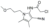 2-CHLORO-N-[3-CYANO-1-(3-METHOXYPROPYL)-4,5-DIMETHYL-1H-PYRROL-2-YL]ACETAMIDE Struktur