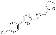 1-(5-(4-CHLOROPHENYL)-2-FURYL)-N-(TETRAHYDROFURAN-2-YLMETHYL)METHANAMINE Struktur