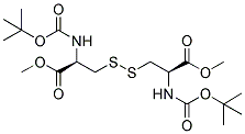 (2R)-2-[[(TERT-BUTOXY)CARBONYL]AMINO]-3-MERCAPTOPROPIONOIC ACID, METHYL ESTER, DISULFIDE Struktur