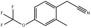 2-METHYL-4-(TRIFLUOROMETHOXY)PHENYLACETONITRILE Struktur