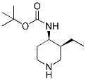 TERT-BUTYL (CIS-3-ETHYLPIPERIDIN-4-YL)CARBAMATE Struktur