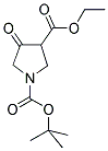 4-OXO-PYRROLIDINE-1,3-DICARBOXYLIC ACID 1-TERT-BUTYL ESTER 3-ETHYL ESTER Struktur