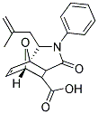 3-(2-METHYLPROP-2-EN-1-YL)-1-OXO-2-PHENYL-1,2,3,6,7,7A-HEXAHYDRO-3A,6-EPOXYISOINDOLE-7-CARBOXYLIC ACID Struktur