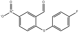 2-(4-FLUOROPHENYLTHIO)-5-NITROBENZALDEHYDE Struktur