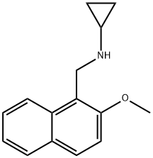 N-((2-METHOXY-1-NAPHTHYL)METHYL)CYCLOPROPANAMINE Struktur