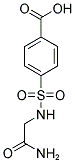 4-[[(2-AMINO-2-OXOETHYL)AMINO]SULFONYL]BENZOIC ACID Struktur