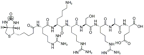 BIOTIN-ARG-LYS-ARG-SER-ARG-ALA-GLU-OH Struktur