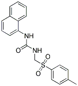 N-{[(4-METHYLPHENYL)SULFONYL]METHYL}-N'-1-NAPHTHYLUREA Struktur