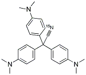 4-(N,N-DIMETHYLAMINO)-A,A-BIS[4-(DIMETHYL AMINO)PHENYL]-BENZENEACETONITRILE-C15N Struktur