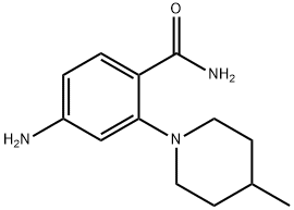 4-AMINO-2-(4-METHYL-PIPERIDIN-1-YL)-BENZAMIDE Struktur