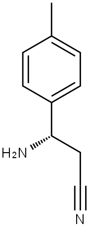 (S)-3-AMINO-3-P-TOLYLPROPANENITRILE Struktur