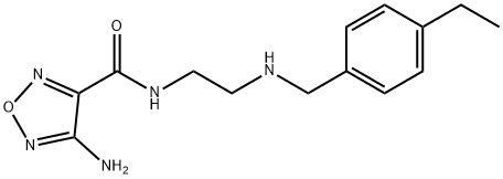 4-AMINO-N-(2-((4-ETHYLBENZYL)AMINO)ETHYL)-1,2,5-OXADIAZOLE-3-CARBOXAMIDE Struktur