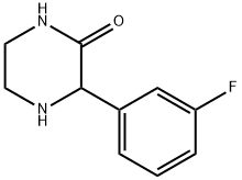 3-(3-FLUORO-PHENYL)-PIPERAZIN-2-ONE Struktur