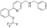 1-PHENYL-N-((6-[2-(TRIFLUOROMETHOXY)PHENYL]PYRIDIN-3-YL)METHYL)METHANAMINE Struktur