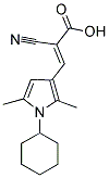 (2E)-2-CYANO-3-(1-CYCLOHEXYL-2,5-DIMETHYL-1H-PYRROL-3-YL)ACRYLIC ACID Struktur