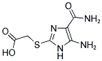 {[5-AMINO-4-(AMINOCARBONYL)-1H-IMIDAZOL-2-YL]THIO}ACETIC ACID Struktur