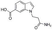 1-(2-CARBAMOYLETHYL)-6-INDOLECARBOXYLIC ACID Struktur