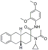 (4AR,9AS)-2-[ACETYL(CYCLOPROPYL)AMINO]-N-(2,4-DIMETHOXYPHENYL)-1,2,3,4,4A,9,9A,10-OCTAHYDRO-2-ANTHRACENECARBOXAMIDE Struktur