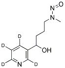 4-(N-METHYL-N-NITROSOAMINO)-1-(3-PYRIDYL-D4)-1-BUTYL ALCOHOL Struktur