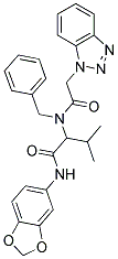 N-(1,3-BENZODIOXOL-5-YL)-2-[[2-(1H-1,2,3-BENZOTRIAZOL-1-YL)ACETYL](BENZYL)AMINO]-3-METHYLBUTANAMIDE Struktur