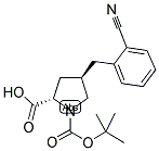 BOC-(R)-GAMMA-(2-CYANO-BENZYL)-L-PROLINE Struktur