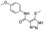 N-(4-METHOXYPHENYL)-5-(METHYLTHIO)-1H-1,2,3-TRIAZOLE-4-CARBOXAMIDE Struktur