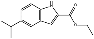 5-ISOPROPYL-1H-INDOLE-2-CARBOXYLIC ACID ETHYL ESTER Struktur