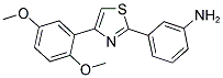 3-[4-(2,5-DIMETHOXY-PHENYL)-THIAZOL-2-YL]-PHENYLAMINE Struktur