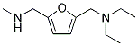 ((5-[(DIETHYLAMINO)METHYL]-2-FURYL)METHYL)METHYLAMINE Struktur