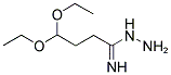 1-IMINO-4,4-DIETHOXY-BUTYLHYDRAZINE Struktur