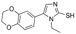 5-(2,3-DIHYDRO-1,4-BENZODIOXIN-6-YL)-1-ETHYL-1H-IMIDAZOLE-2-THIOL Struktur