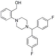 (2-(4-[BIS(4-FLUOROPHENYL)METHYL]PIPERAZIN-1-YL)PHENYL)METHANOL Struktur