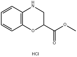 METHYL 3,4-DIHYDRO-2H-1,4-BENZOXAZINE-2-CARBOXYLATE HYDROCHLORIDE Struktur