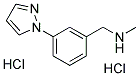 N-METHYL-1-[3-(1H-PYRAZOL-1-YL)PHENYL]METHANAMINE DIHYDROCHLORIDE Struktur