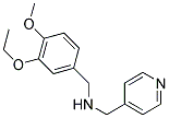 N-(3-ETHOXY-4-METHOXYBENZYL)-N-(PYRIDIN-4-YLMETHYL)AMINE Struktur