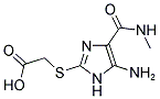 ({5-AMINO-4-[(METHYLAMINO)CARBONYL]-1H-IMIDAZOL-2-YL}THIO)ACETIC ACID Struktur