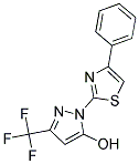 1-(4-PHENYL-1,3-THIAZOL-2-YL)-3-(TRIFLUOROMETHYL)-1H-PYRAZOL-5-OL Struktur