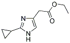 (2-CYCLOPROPYL-1H-IMIDAZOL-4-YL)-ACETIC ACID ETHYL ESTER Struktur