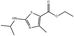 2-ISOPROPYLAMINO-4-METHYL-THIAZOLE-5-CARBOXYLIC ACID ETHYL ESTER Struktur