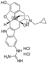 5'-GUANIDINYL-17-(CYCLOPROPYLMETHYL)-6,7-DEHYDRO-4,5A-EPOXY-3,14-DIHYDROXY-6,7-2',3'-INDOLOMORPHINAN DIHYDROCHLORIDE Struktur