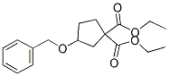 DIETHYL 3-(BENZYLOXY)CYCLOPENTANE-1,1-DICARBOXYLATE Struktur