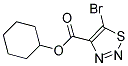 CYCLOHEXYL 5-BROMO-1,2,3-THIADIAZOLE-4-CARBOXYLATE Struktur