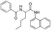 N-[1(NAPHTHALEN-1-YL-CARBAMOYL)-PENTYL]-BENZAMIDE Struktur