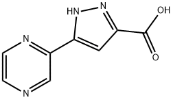 5-PYRAZIN-2-YL-1H-PYRAZOLE-3-CARBOXYLIC ACID Struktur