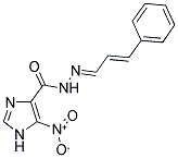 5-NITRO-N'-[(1E,2E)-3-PHENYLPROP-2-ENYLIDENE]-1H-IMIDAZOLE-4-CARBOHYDRAZIDE Struktur