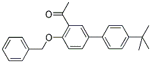 1-[4-(BENZYLOXY)-4'-TERT-BUTYL[1,1'-BIPHENYL]-3-YL] ETHANONE Struktur