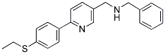 N-BENZYL-(6-[4-(ETHYLTHIO)PHENYL]PYRIDIN-3-YL)METHANAMINE Struktur